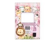 Painel De Festa Vertical Interativo 1,50 x 2,20 - Safari Rosa Cerejeira 093