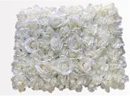 Painel De Flores Artificiais Casamento Fotos Festa 40x60cm Branca, Painel de parede floral seda artificial, Painel de flores artificial para casamento