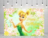 Painel de Fundo Asrnten Tinkerbell 150x100 cm Banner de Aniversário Painel de Fundo Asrnten Tinkerbell 150x100 cm Banner de Aniversário