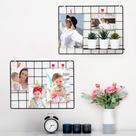 Painel de grade de parede de arame ODOXIA Black Magnetic Metal, pacote com 2