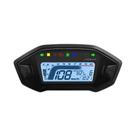 Painel De Instrumentos Universal Para Motocicleta Com Velocímetro LCD, Tacômetro, Voltímetro E