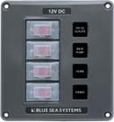 Painel de interruptor de disjuntor Blue Sea Systems 4320 4 Pos