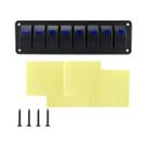 Painel De Interruptores Gangorra Azul 3-8 Grupos 5 Pinos Para Carros 12V 24V, Reboques E ATVs Painel De Interruptores Gangorra Azul 3-8 Grupos 5 Pinos Para Carros 12V 24V, Reboques E ATVs