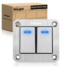 Painel de interruptores Nilight 2 Gang Rocker de 3 pinos ligado/desligado 12V/24V