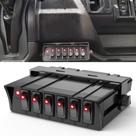 Painel de Interruptores Nilight 6 Gang Rocker 12V/24V 20A para Veículos