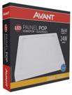 Painel de Led Avant Alumínio Sobrepor Quadrado 30x30cm 24W Bivolt