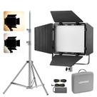 Painel De Led Bicolor Godox Lp400bi 36w + Tripé Inox Greika Glf-x2 2 Metros