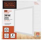 Painel de Led Embutir Quadrado 36W 6500K 40CM Black+Decker Modular