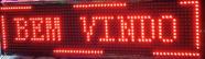 Painel de led letreiro 70x20 App vermelho interno bivolt