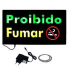 Painel de Led Letreiro Luminoso Proibido Fumar 49 CM X 24 CM - MPL-6627 Painel de Led Letreiro Luminoso Proibido Fumar 49 CM X 24 CM - MPL-6627