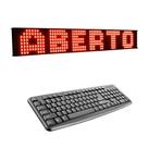 Painel de LED, Letreiro Mensagens Climatizar 8L64C Vermelho