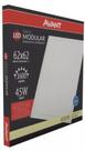 Painel de Led Modular Plafon Embutir Quadrado 45W 62x62cm Alumínio Branco Avant Bivolt