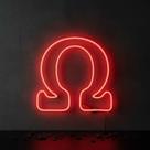 Painel de Led Neon God Of War decoração luminária abajur econômico 25x25