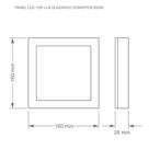 Painel De Led Quadrado Sobrepor 12w Bivolt Taschibra 6500k Luz Fria Painel De Led Quadrado Sobrepor 12w Bivolt Taschibra 6500k Luz Fria