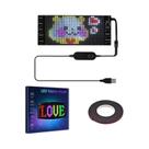 Painel De LED RGB Endereçável Flexível Com Matriz De Pixels, USB 5V, Bluetooth, Aplicativo, Exibição