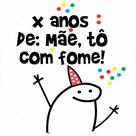 Painel de Lona Aniversário Bento Flork Tô com Fome Personalizável Painel de Lona Aniversário Bento Flork Tô com Fome Personalizável