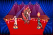 Painel de Lona Atração Animais do Circo