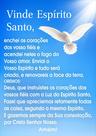 Painel De Lona Bíblico Catequese Vinde Espirito Santo -100x070cm
