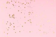 Painel de Lona Chuva de Estrelas Douradas Caindo Fundo Rosa Painel de Lona Chuva de Estrelas Douradas Caindo Fundo Rosa