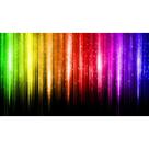Painel de Lona Chuva Neon Colorida