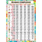 Painel De Lona Escolar Silabas Complexas 2- 100x070cm
