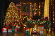 Painel de Lona Natal Background Fundo Realista