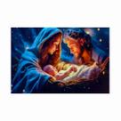 Painel de Lona Natal Sagrada Família Jesus Nasceu - 180x120cm Painel de Lona Natal Sagrada Família Jesus Nasceu - 180x120cm