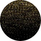 Painel de Lona Redondo Chuva De Glitter Dourado Painel de Lona Redondo Chuva De Glitter Dourado