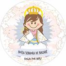 Painel de Lona Redondo Santinhos Católicos Nossa Senhora de Nazaré