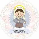 Painel de Lona Redondo Santinhos Católicos Pastorinhos Santa Jacinta Painel de Lona Redondo Santinhos Católicos Pastorinhos Santa Jacinta