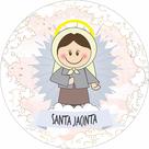Painel de Lona Redondo Santinhos Católicos Pastorinhos Santa Jacinta Painel de Lona Redondo Santinhos Católicos Pastorinhos Santa Jacinta