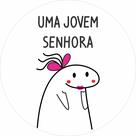 Painel de Lona Redondo Uma Jovem Senhora