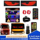 Painel De Luz LED Para Caminhão Carro Olho De Diabo 2pcs USB Programável Controle Remoto Luzes