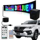 Painel De Parabrisa Led Display Flexivel Ajustavel Multicolorido Carro App De Transporte Imagem Divulgaçao Publicidade