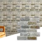 Painel de Parede 3D Tijolo Falso em PVC Commomy 30x30 cm 10 peças Painel de Parede 3D Tijolo Falso em PVC Commomy 30x30 cm 10 peças