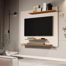 Painel De Parede Para TV 42” Com 3 Prateleiras Para Sala Ou Quarto - JM3 Móveis