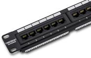 Painel de patch TRENDnet TC-P24C6 24 portas Cat6 não blindado preto