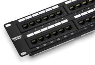 Painel de patch TRENDnet TC-P48C6 48 portas Cat6 não blindado preto