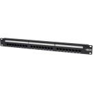 Painel de patch Tripp Lite de 24 portas 1U para montagem em rack Cat6 110 568B