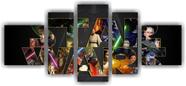 Painel De Quadro Mosaico 5 Partes Para Sala,quarto Star Wars