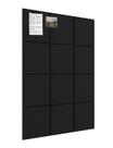 Painel de Recados Topnaca 122x91 cm, kit com 12 placas de feltro pretas