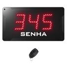 Painel de Senha com 3 Dígitos de 10 cm + Controle de Chamada sem Fio