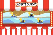 Painel de Tecido Sublimado Acerte o Alvo Patos