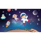Painel De Tecido Sublimado Astronauta Espaço Cute