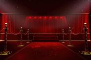 Painel de Tecido Sublimado Cinema Entrada Tapete Vermelho