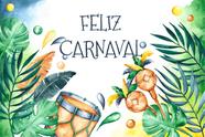 Painel de Tecido Sublimado Feliz Carnaval Painel de Tecido Sublimado Feliz Carnaval