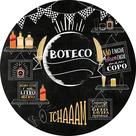 Painel de Tecido Sublimado Redondo Boteco Bebidas Chalkboard Giz Quadro Negro c/ Elástico