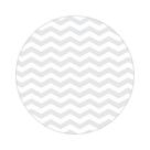 Painel De Tecido Sublimado Redondo Chevron Cinza e Branco C/Elástico