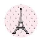 Painel De Tecido Sublimado Redondo Paris Torre Eiffel C/Elástico