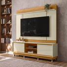 Painel de TV Até 75" Aspen M20 183CM MDP Rodízios Cumaru e Opala D'Rossi Painel de TV Até 75" Aspen M20 183CM MDP Rodízios Cumaru e Opala D'Rossi